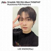 Stray Kids SKZ 10th Mini Album THIS & THAT MusicKorea POB Photocard Leeknow - MusicKorea POB