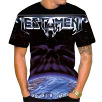 Vasaros Nauja Mada Amerikos Heavy Metal Grupė Testament Vyriški 3D Spaudos Marškinėliai Unisex Hip Hop Laisvalaikio Marškinėliai Cools Rock Street 6XL gray