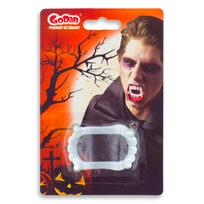 Plastikiniai vampyro iltys - baltos