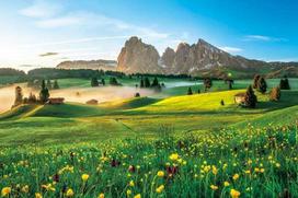 APPLEONE 1000-876 Rytas plynaukštėje, Dolomitai (Italija), 1000 dalių dėlionė (75 x 50 cm), Pagaminta Japonijoje white