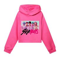 5028 Kids Girls Sajaboys POP Singer Rumi Mira Zoey Printed Casual Long Sleeves Hoodies Sweatshirt Top 170cm
