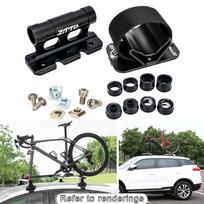 Greitai nuimamas dviračio laikiklis, šakės tvirtinimo tipo laikiklis, skirtas automobilio sunkvežimio lovai Front Fork Rear Rack black