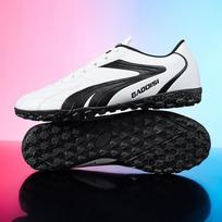 Professional Men Football Shoes Grass Training Fast Soccer Shoes Society Cleats Indoor Football Field Boots Sneaker Non-Slip 31 black