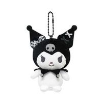 K Company My Melody & Kuromi (Matching Gingham Check Series) Ball Chain Mascot Kuromi MKO-BM-KU H145 x W118 x D63mm black