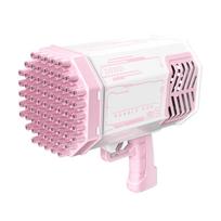 Bubble Gun 69 Holes Automatic Soap Bubbles Machine With Light Christmas Gift Gun Shape Blower Pomperos Toys For Kids XMAS white