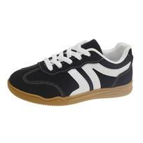 2025 autumn new lace-up round head flat bottom casual versatile light and comfortable casual foreign trade single shoes women 42