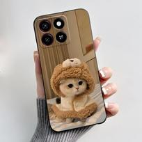 For ZTE Blade A35 Case For ZTE Blade A55 Cover Shockproof Black Silicone Phone Casing for ZTE A55 A35 Aesthetic Cute Cat Bumper ZTE Blade A35