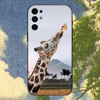 Giraffes Cute Animal Phone Case For Samsung S25,S24,S21,S22,S23,S30,Ultra,S20,Plus,Fe,Lite,Note,10,9,5G Black Cover Samsung S25ULTRA white