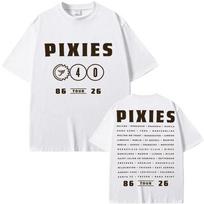Pixies 100% Cotton T-shirt Stardust 2026 World Tour Adult Daily Wear Graphic Print Tees Streetwear Women Men Casual Tops Summer XL balta