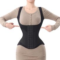Everyday Colombian Waist Trainer Corset Double Compression Body Shaper Steel Bones for Tummy Control Slimming Flat Breathable Xs juoda