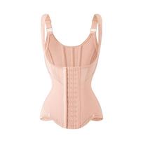 Everyday Colombian Waist Trainer Corset Double Compression Body Shaper Steel Bones for Tummy Control Slimming Flat Breathable S rožinė