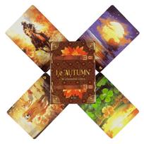 Lenormand Tarot Deck Le Autumn Collection for Divination And Fortune Telling Oracles Deck Board Game Tarot Card Game brown