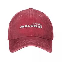 Casual Italy Motorcycle Racing MHR Baseball Caps for Men Women Distressed Denim Snapback Hat Malossi Outdoor Activities Hats Cap One Size brown