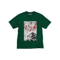Uniqlo x Attack On Titan Collaboration SS23 Attack On Titan Comic Pattern Printed Short Sleeve T-Shirt Men T-Shirt Dark-Green 462438-58 XL white