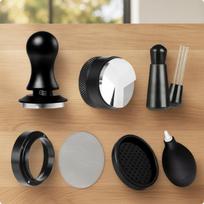 7 Pieces Espresso Accessory Kit Complete Tamper Prep Tool Set 51MM brown