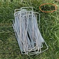 15/25/50 vnt. Cinkuoti U formos sodo kraštovaizdžio kuolai augalų atramai, saugumui ir gėlių apsaugai 15pcs gray