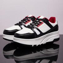 Children'S Runaway Shoes Boys' Roller Skating Four-Wheel Runaway Shoes Students' Youth Skates Double-Row Girls' Pulley Shoes 40 black