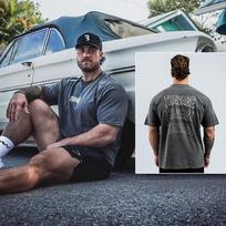 C Baokeli American Loose Fitness Training Gym Casual T-shirt Men's and Women's Luxury Brand Art XL gray