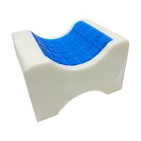 Memory Foam Gel Leg Pillow for Elderly & Side Sleepers - Nursing Aid Pillow blue