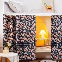 Princess Style Panda Bed Canopy: Thickened Blackout Curtains for Dormitory Bunk Beds 1.5m Height [1 Panel] Front/Wall