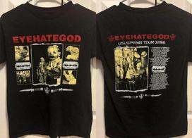 Eyehategod 2026 tour concert black color 2 side T-Shirt reprint S-5XL M beige