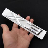 3D ABS Logotipas X3 Emblema Raidės Ženklelis Automobilio Galinės Bagažinės Lipdukas BMW X3 F25 E83 G01 G45 Xdrive 20d 30d 20i 28i 30i 35i Priedai white