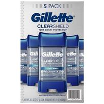 Gillette Cool Wave Clear Gel Deodorant for Men 5-Piece Set 107g Gel 1 pcs 538g blue
