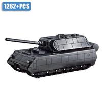 Maus heavy tank puzzle assembly building block model tabletop display item toy gift gray