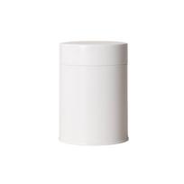 Tinplate Tea Tin Round Sealed Tea Can Hiqh Quality Tea Jar  for Home&Travel White-S