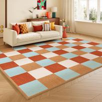 Dopamino spalvos svetainės dekoravimo kilimas Didelio ploto kilimai miegamajam Plaunama svetainės grindų kilimėlis Neslystantis rūbinės minkštas kilimas 80x120cm