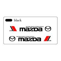 2PCS/Set Car Styling Door Side Letter Sticker For Mazda 3 Mazda 6 CX3 CX5 MP MS Axela Atenza Demio Car Vinyl Decal Accessories