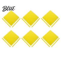 High Density EVA Foam 6Pcs Gym Floor Mats Puzzle Interlocking Tiles for Waterproof Workout Surface Home Gym Kids Play Areas Kitchen Flooring 11.8 30cm