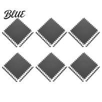 High Density EVA Foam 6Pcs Gym Floor Mats Puzzle Interlocking Tiles for Waterproof Workout Surface Home Gym Kids Play Areas Kitchen Flooring 11.8 30cm