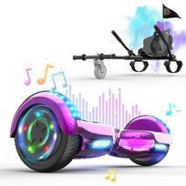 Rinkinys: Rožinis Hoverboard ir Juodas Hoverkart - RCB - Puiki Dovana Vaikams