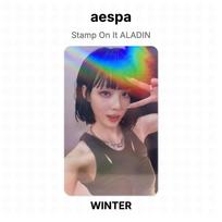 aespa Stamp On It ALADIN Official Photocard WINTER gray