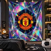 Sieninis gobelenas su „Manchester United“ spaudiniu, audinys svetainei, miegamajam, namų dekoravimui 180cmx230cm