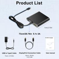 For PS VR2 PC Adapter Computer Adaptor For PS5 Console For Windows PC Converter For Steam Vr Games Adapter Gaming Accessoires ABS gray