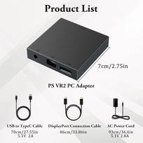 For PS VR2 PC Adapter Computer Adaptor For PS5 Console For Windows PC Converter For Steam Vr Games Adapter Gaming Accessoires Aluminum Alloy