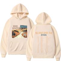 Noah Kahan The Great Divide Tour 2026 Graphic Hoodies Men Women Harajuku Sweatshirts Long Sleeves Fashion Vintage Pullover Tops M