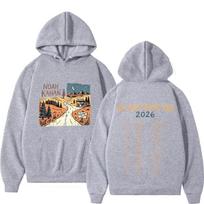 Noah Kahan The Great Divide Tour 2026 Graphic Hoodies Men Women Harajuku Sweatshirts Long Sleeves Fashion Vintage Pullover Tops 3XL gray