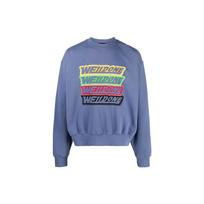 WE11DONE SS22 Sweatshirt Unisex Navy Blue WD-TS1-22-651-U-NV XS gray