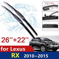 Automobilio valytuvų šluostės Lexus RX RX270 RX350 RX450h 2010 2012 2013 2014 2015 Priekinio stiklo valytuvai 270 350 450h Automobilio priedai Style A black
