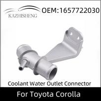 1657722030 Aluminum Coolant Water Outlet Flange Connector For Toyota Corolla 1.8L L4 Matrix 16577-22030 gray
