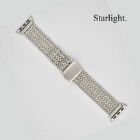 Stainless Steel Magnetic Strap For Apple Watch Ultra/SE3/Series 11/10/9/8/7 Milanese Loop Band for iwatch 49mm 46mm 45mm 44mm 42mm 41mm 40mm 42/44/45/49 (S11 10-46mm) beige