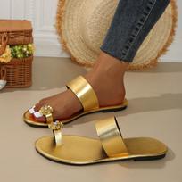 Women Minimalist Thong Slippers 2026 New Fashion Flat Sandals Summer Outdoor Slippers Vacation Leisure Woman Shoes Slides Women 43 auksas