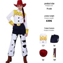 Vaikų diena Helovinas Cosplay: Žaislų istorija 4 Vudis ir Džesi kostiumas Adult XL black