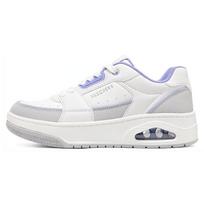 Skechers Lace-Up Fashion Versatile Durable Low-Top Skate Shoes Women sneaker White Blue 177710-WLV 37 white