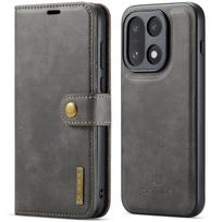 Magnetinis odinis atverčiamas dėklas OnePlus 15 13 12 11 10Pro, stovas, dėklas telefonui 2 viename, apsaugantis nuo kritimo, kortelių ir grynųjų pinigų kišenė OnePlus 11 gray