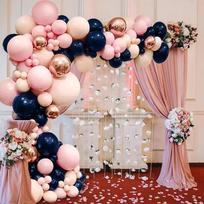 pink Matte Globos 4d Foil Balloon Mermaid Wedding Arch Garland Ballons Kit Balloon Garland Arch