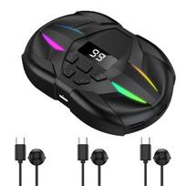 Auto Clicker Physical Simulation Finger Click Device Adjustable Phone Screen Clicker w/ Digital Display RGB Light For Games Live gray